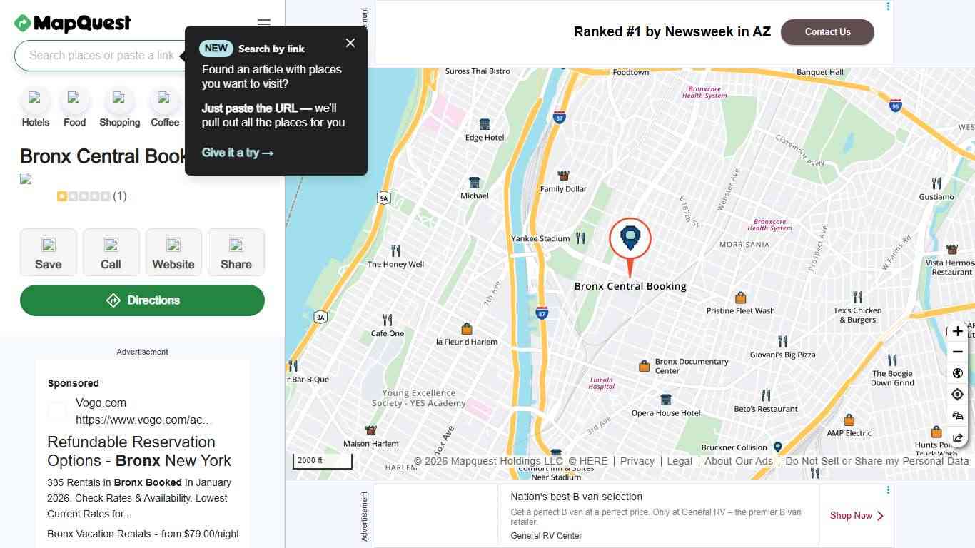 Bronx Central Booking, 215 E 161st St, Bronx, NY 10451, US - MapQuest